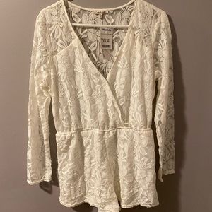 White Lace Romper